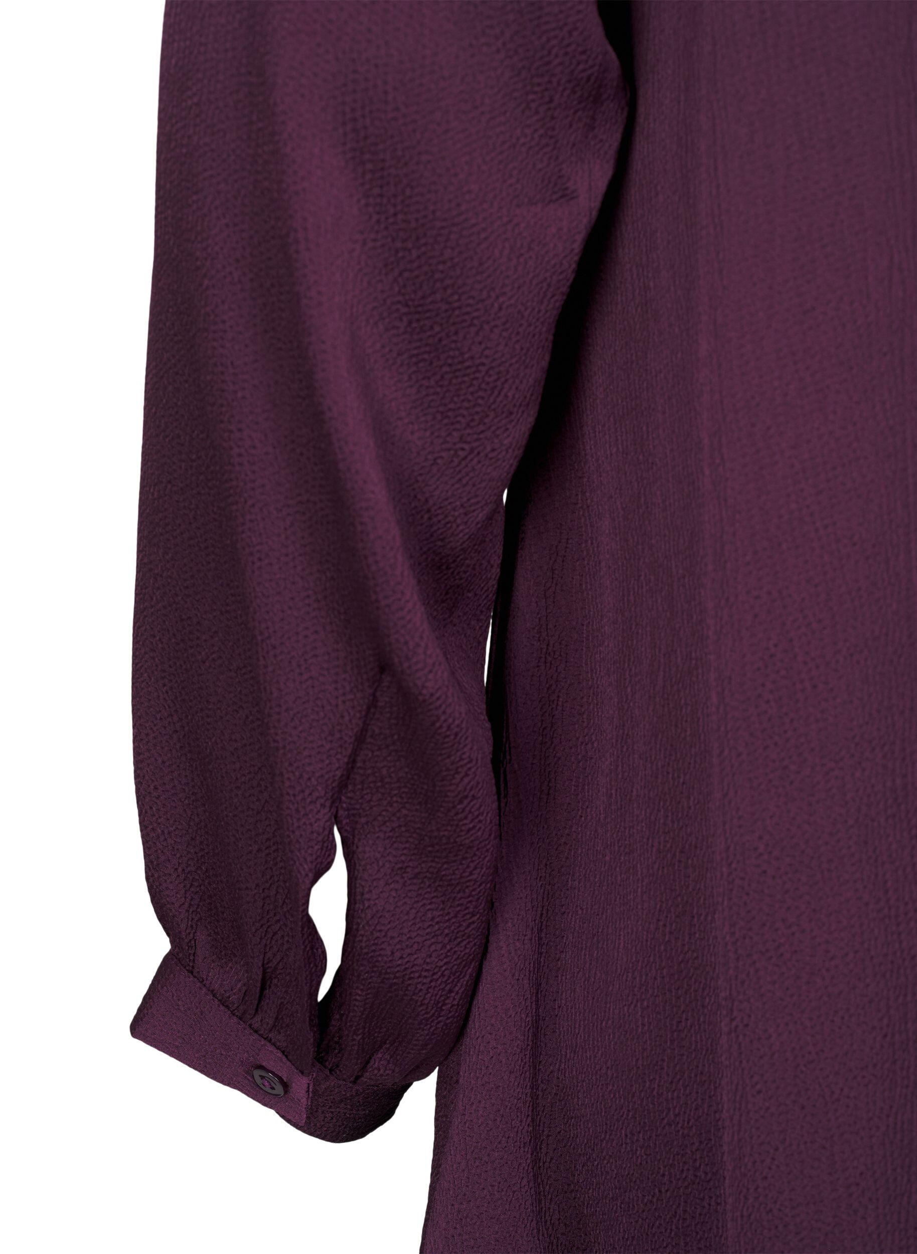 Zizzifashion Long shirt with buttons and long sleeves, Potent Purple, Packshot image number 3