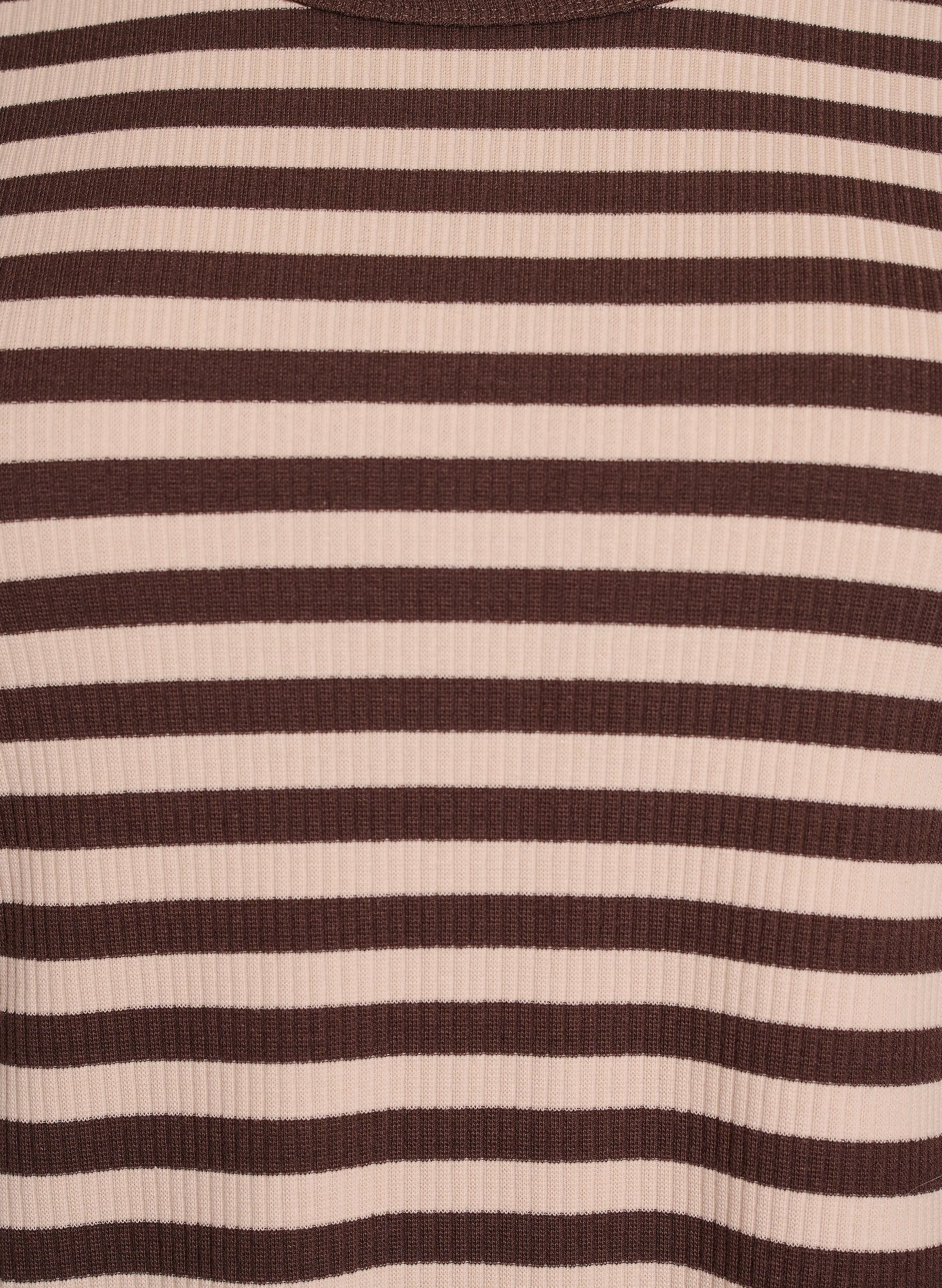 ZizzifashionStriped blouse with long sleeves, Brown, Packshot image number 2