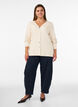 Fine-knit cardigan with decorative buttons, Vanilla, Model image number 1