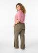 FLASH - Viscose trousers with elasticated waistband, Green, Model image number 1