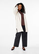 Long knitted cardigan with a lace pattern, Birch Mel., Model image number 2