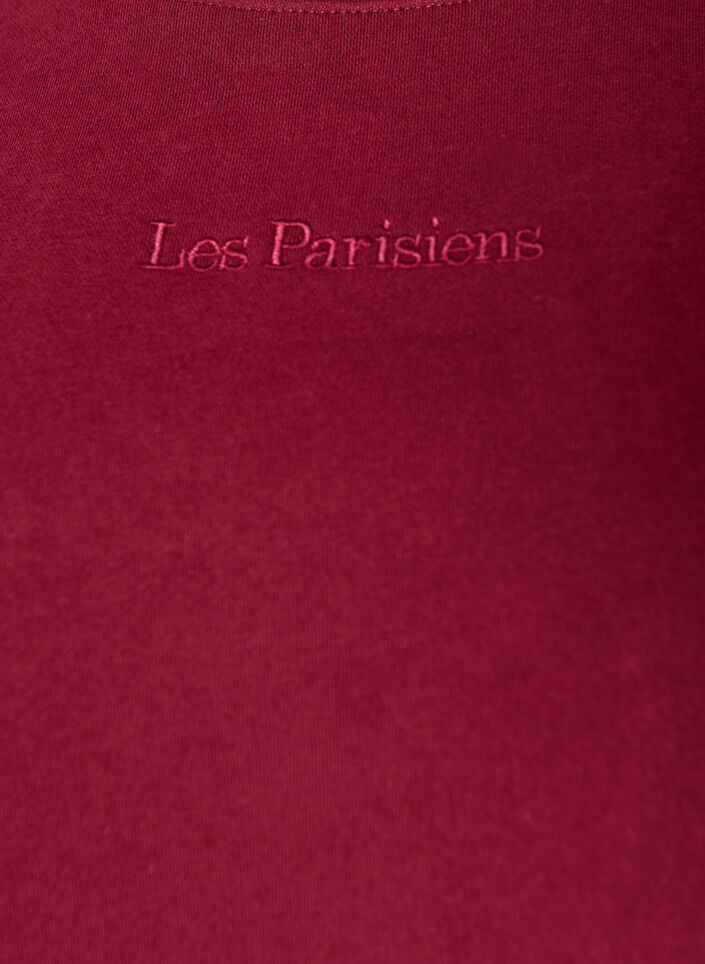 Sweatshirt with text print, Red, Packshot image number 2