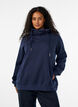 Sweatshirt with high collar and pockets, Blue, Model image number 0