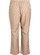 Trousers with polka dots and straight legs, Beige, Packshot image number 1