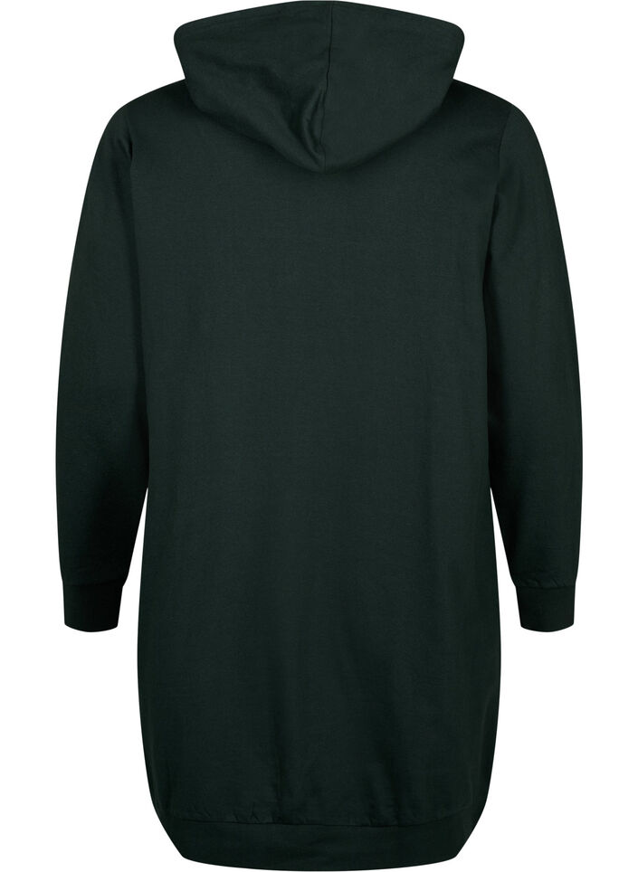 Sweat tunic with hood and zip, Scarab, Packshot image number 1