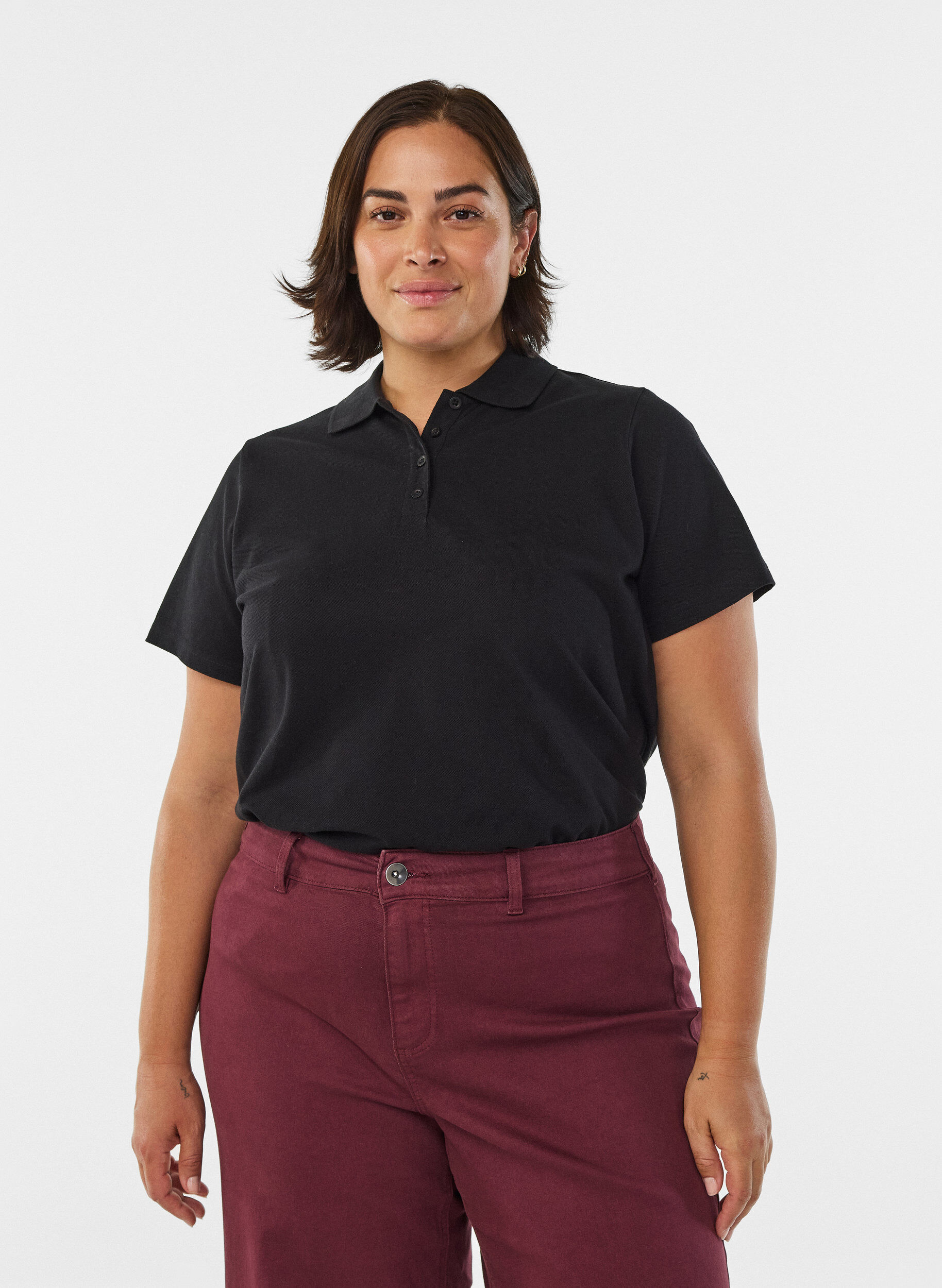 Zizzifashion FLASH - Polo shirt with short sleeves, Black, Model image number 0