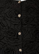 Short dress with rose print and buttons, Black, Packshot image number 2