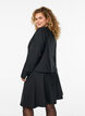 Short A-line skirt, Black, Model image number 2