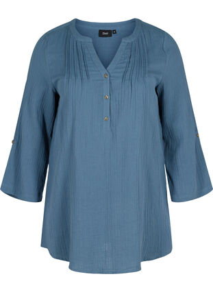 Cotton tunic with 3/4-length sleeves, Bering Sea, Packshot image number 0