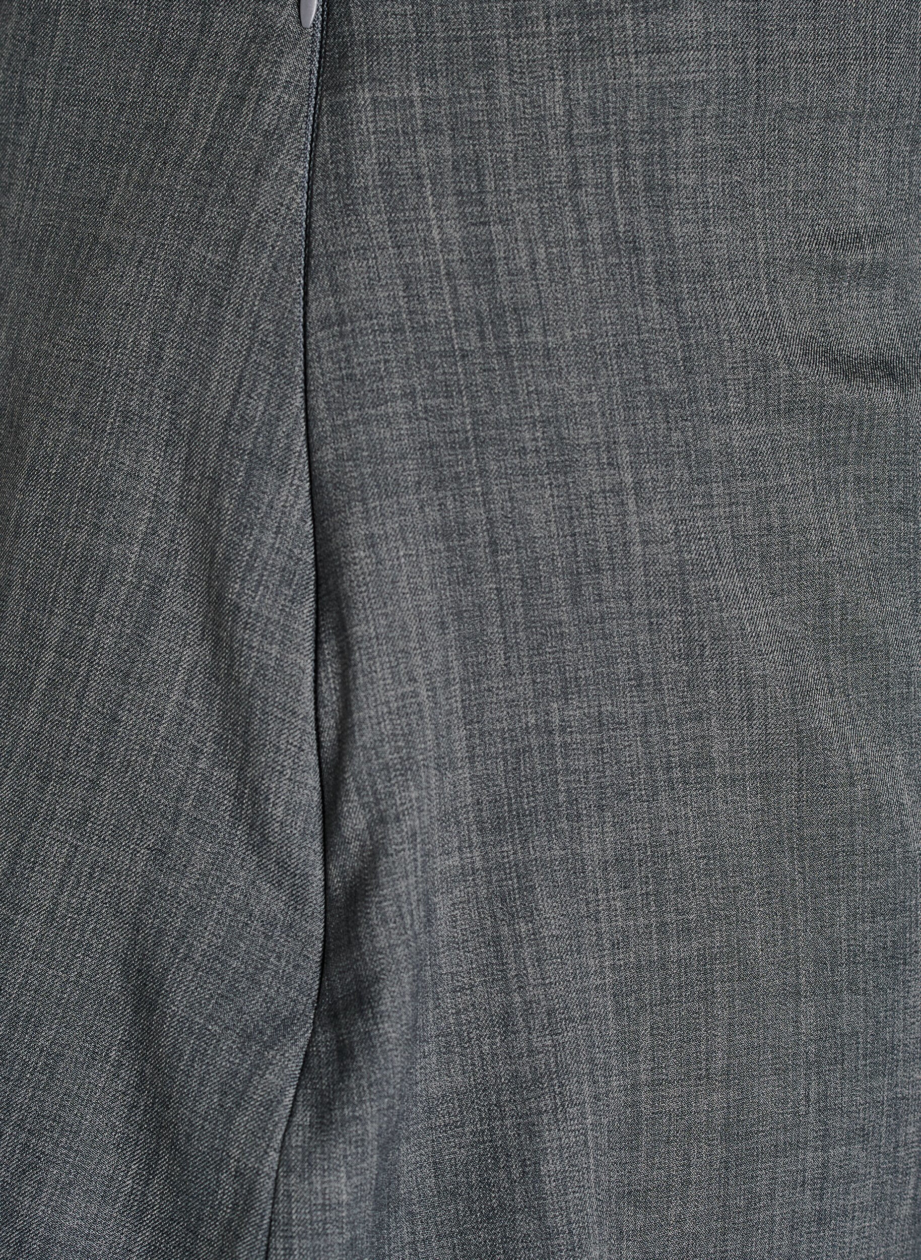 Zizzifashion Straight fit trousers with skirt, Dark Grey, Packshot image number 3