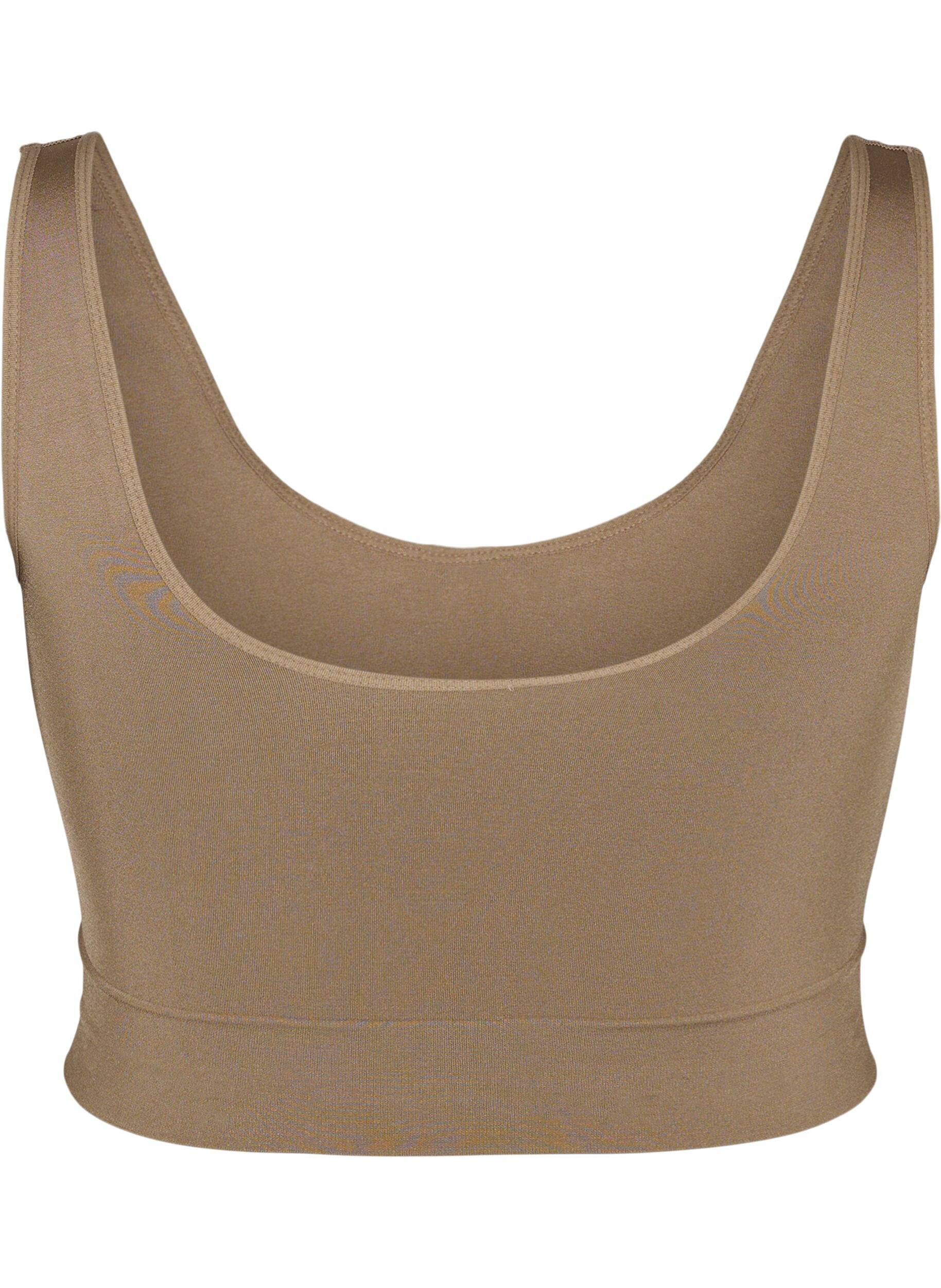 Zizzifashion Seamless bra with round neckline, Driftwood, Packshot image number 1