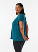 Solid-coloured training T-shirt, Green, Model image number 2