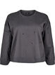 Sweatshirt with eyelets, Dark Grey, Packshot image number 0