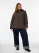 Waterproof winter jacket with detachable hood, Brown, Model image number 1