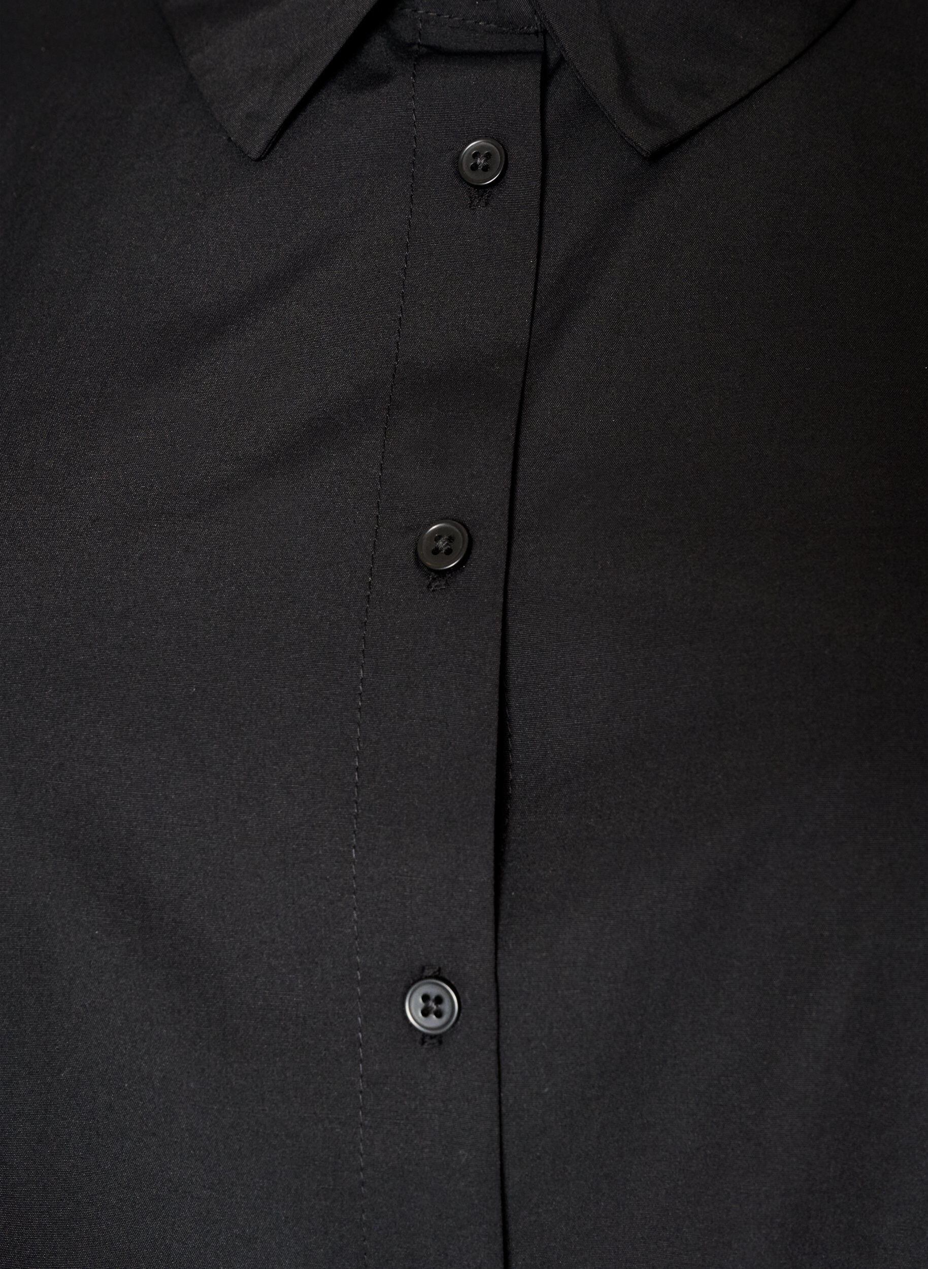 ZizzifashionLoose shirt with a wide lace trim, Black, Packshot image number 2