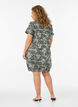 Short-sleeved cotton dress with print, Green, Model image number 2