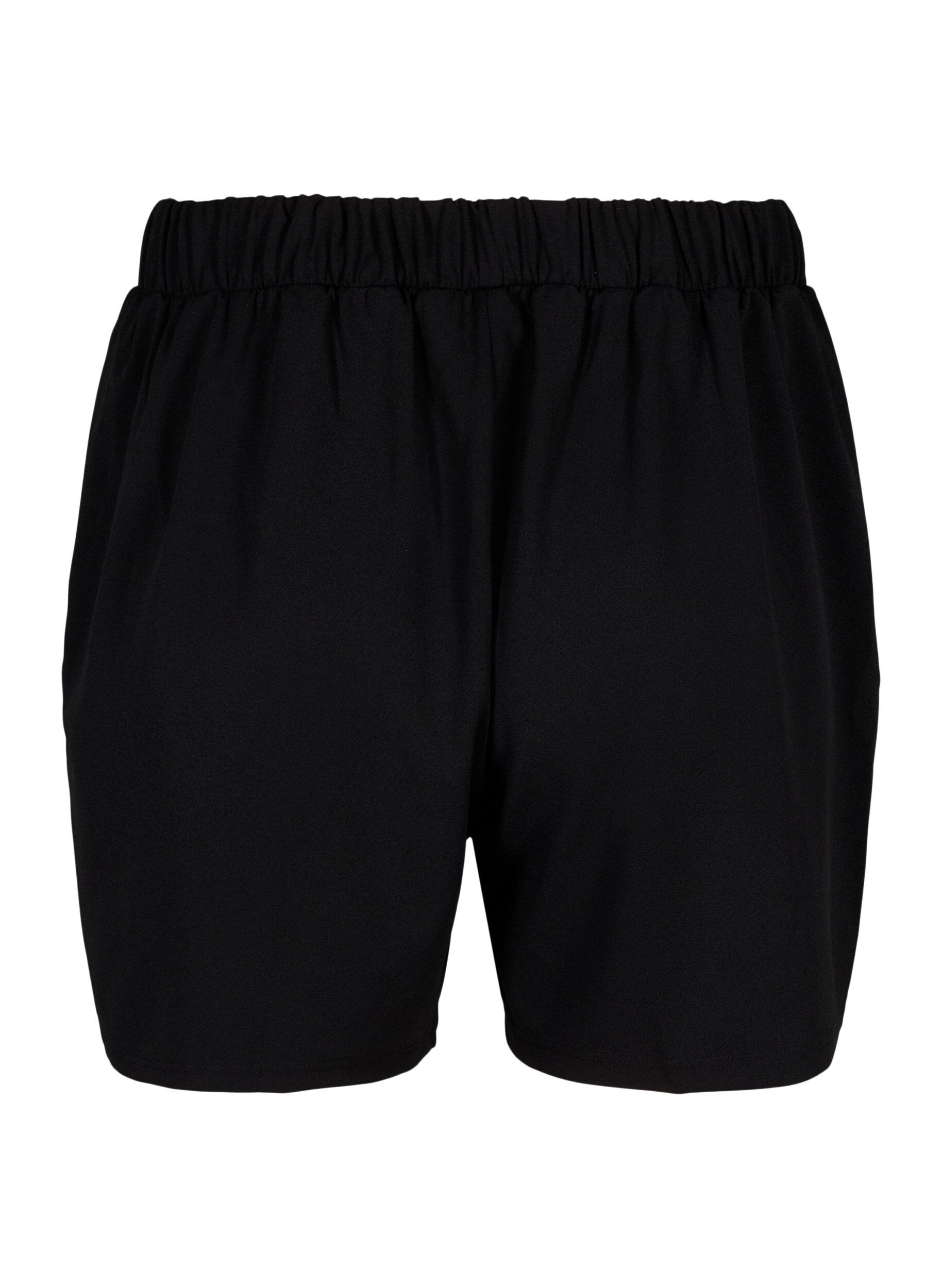 Zizzifashion FLASH - Loose shorts with pockets, Black, Packshot image number 1