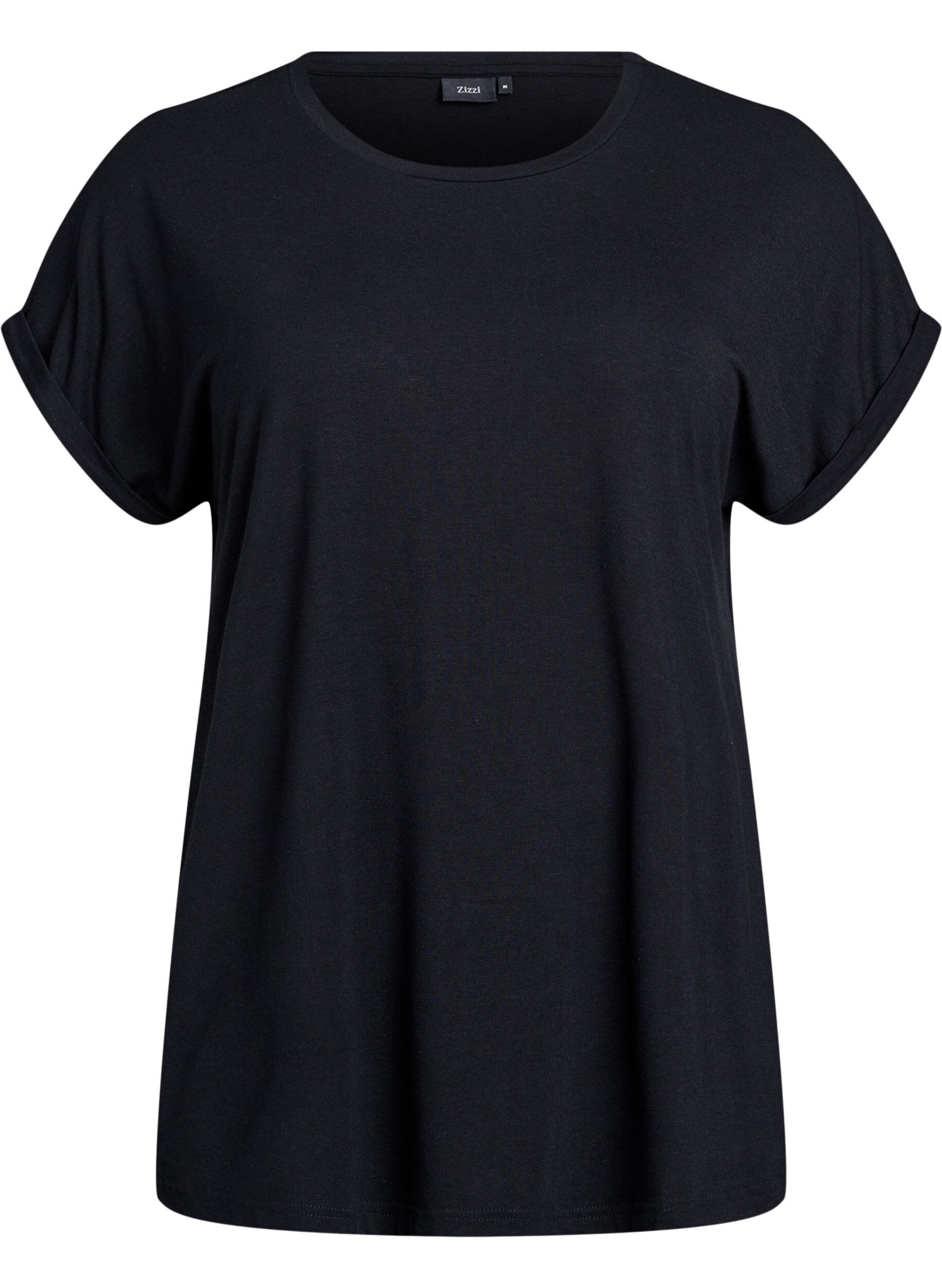 Loose t-shirt with round neck
