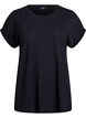 Loose t-shirt with round neck, Black, Packshot image number 0