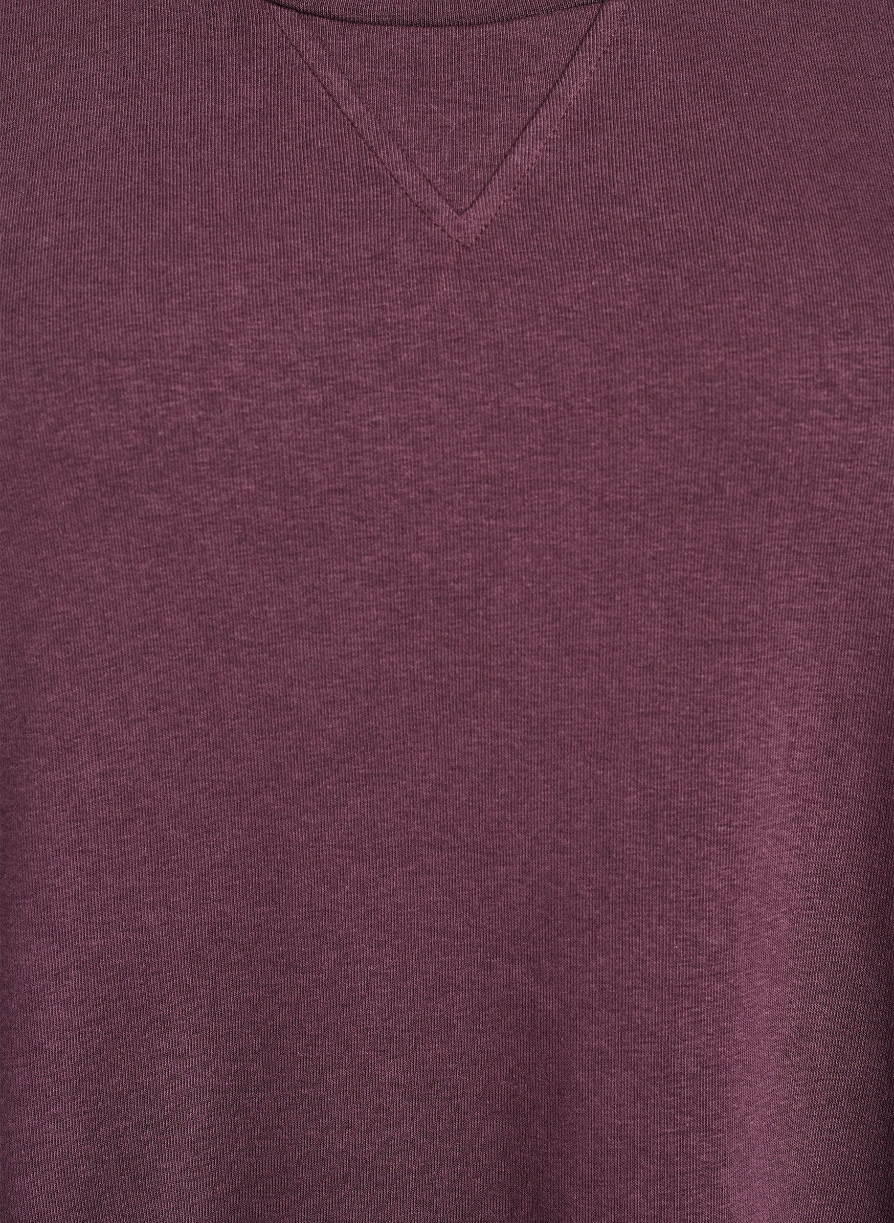 Zizzifashion Cotton sweat dress with pockets, Dark Bordeaux, Packshot image number 2