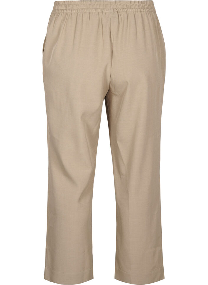 FLASH - Loose trousers with pockets, Weathered Teak Mel, Packshot image number 1