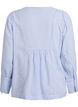 A-line check blouse, Blue, Packshot image number 1