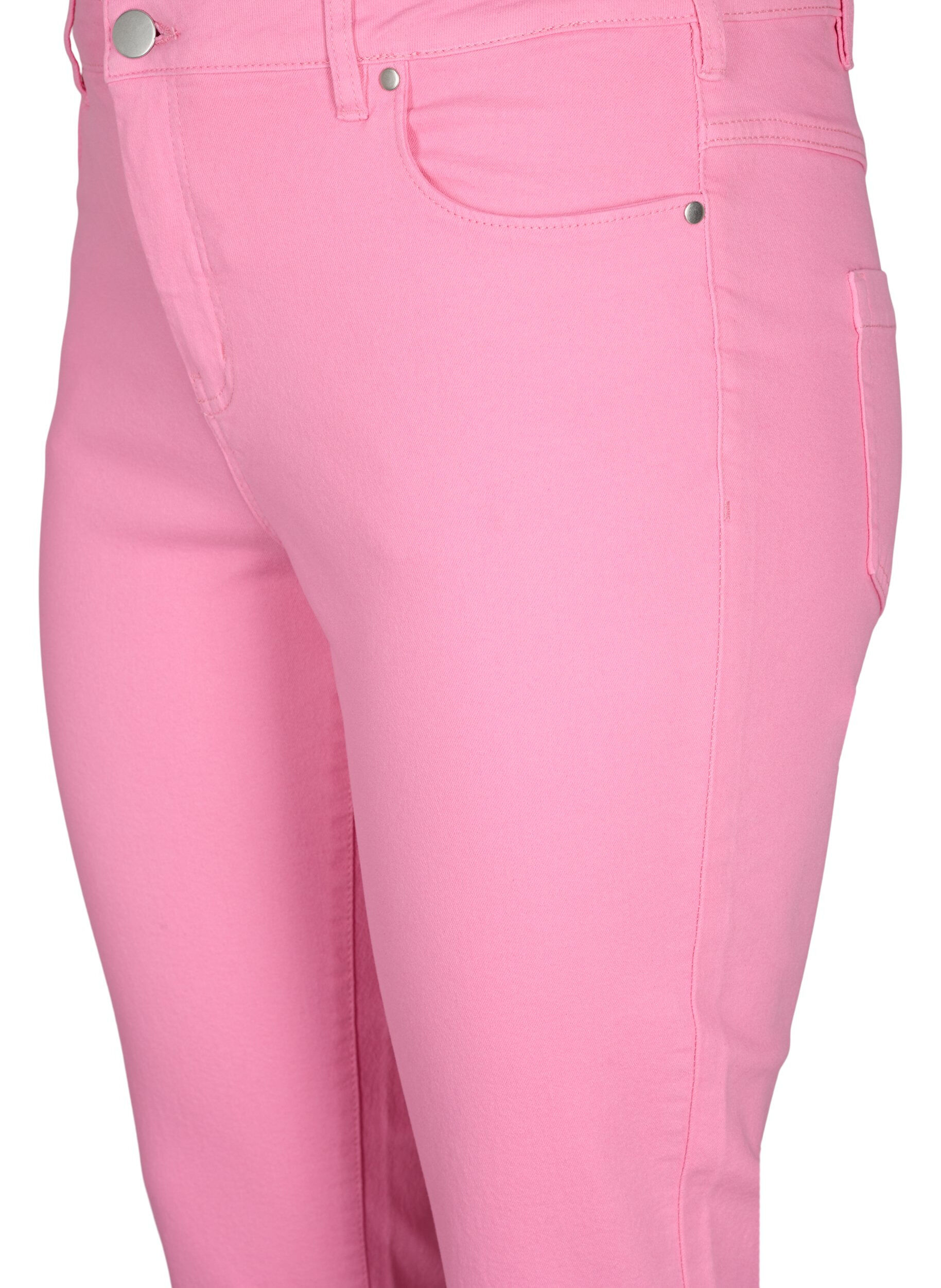 Zizzifashion Tight-fitting Emily capri trousers, Rosebloom, Packshot image number 2