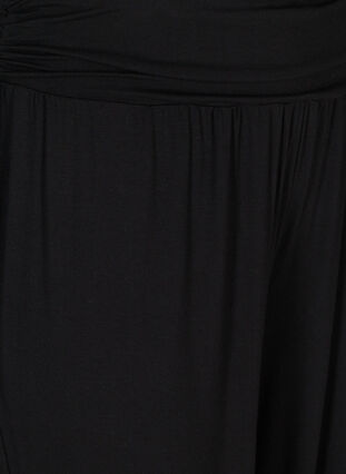 Loose viscose sports trousers, Black, Packshot image number 2