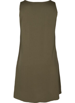 Sleeveless cotton dress in A-line, Ivy Green ROAD, Packshot image number 1