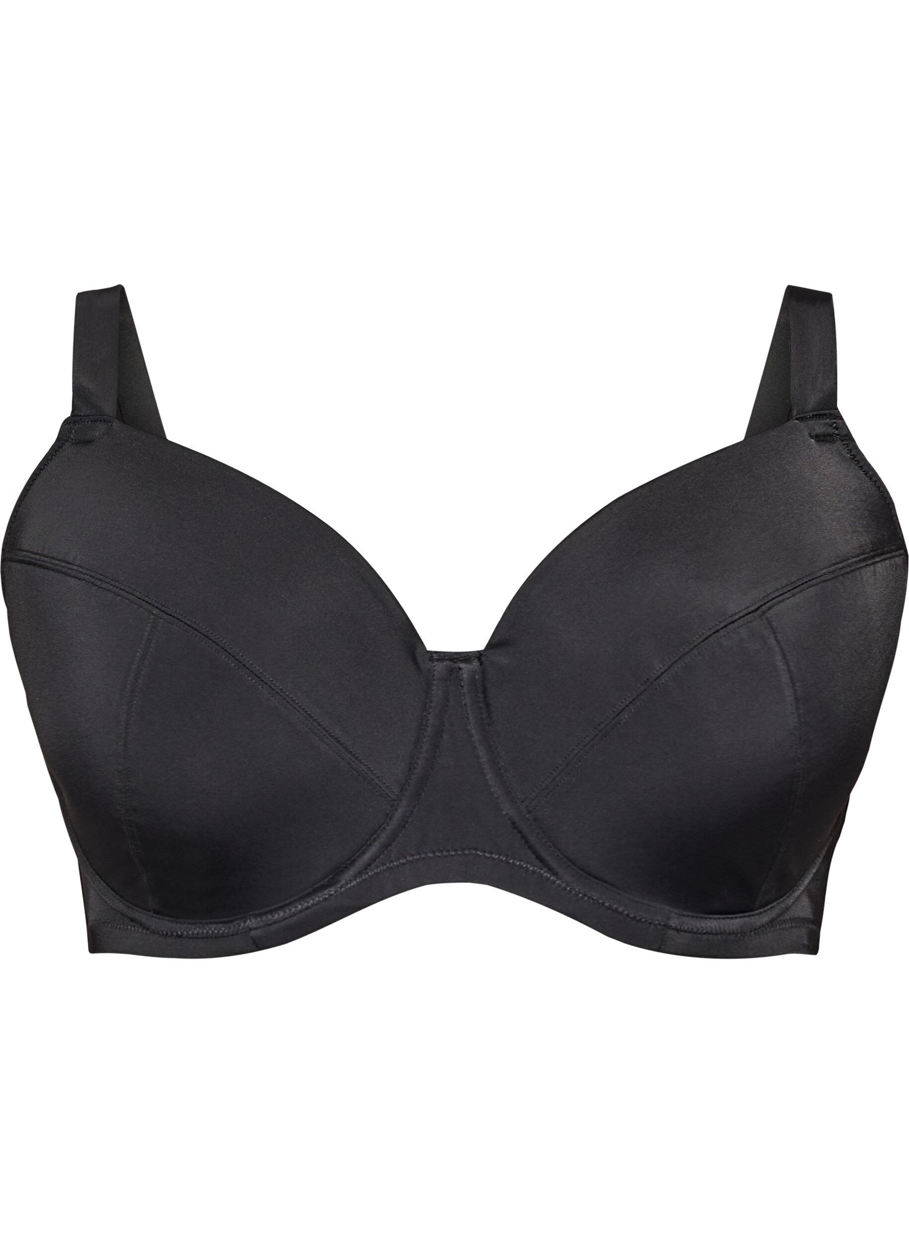 Underwired bikini top with high support