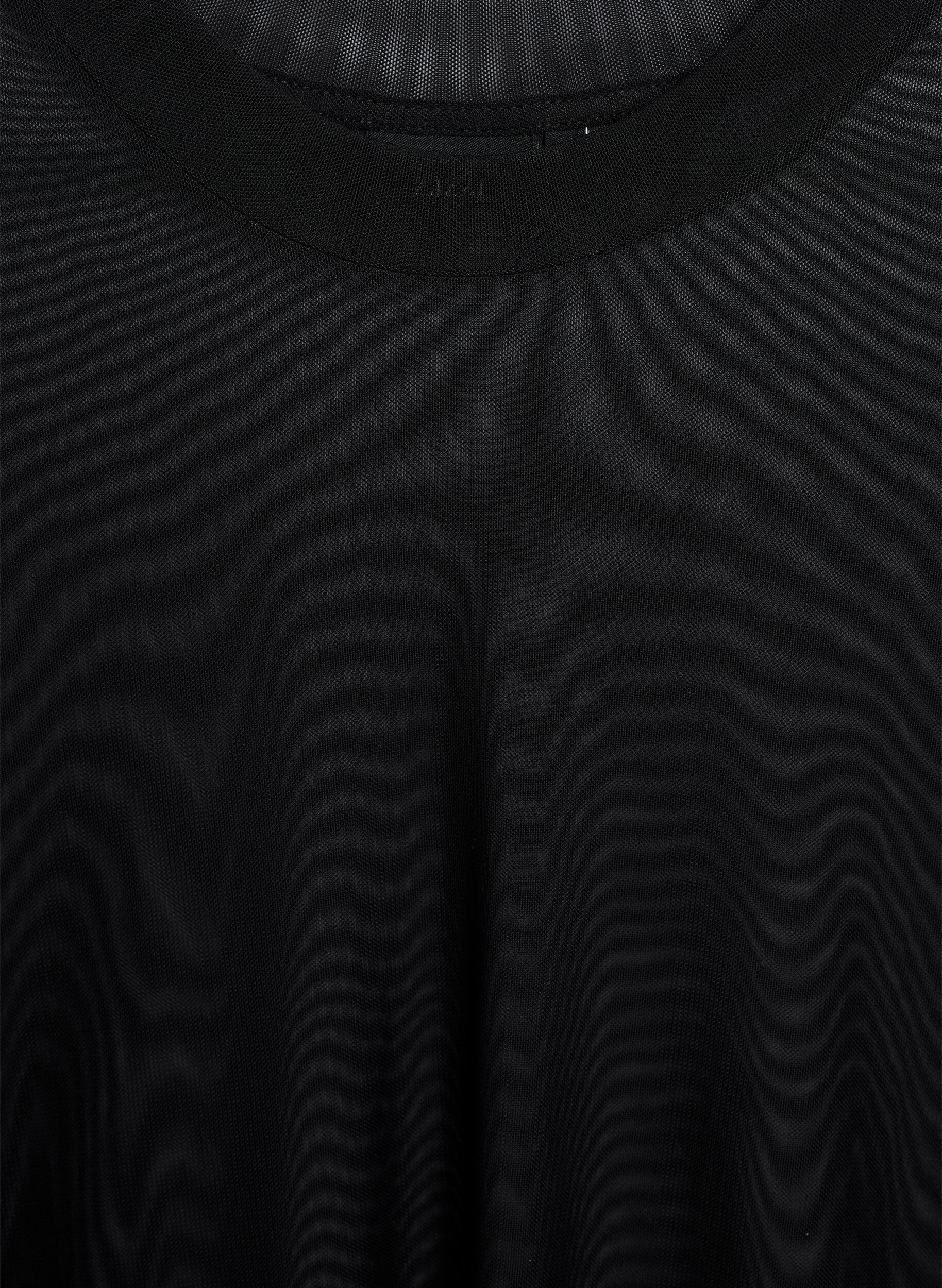 Zizzifashion Mesh blouse with short sleeves, Black, Packshot image number 2