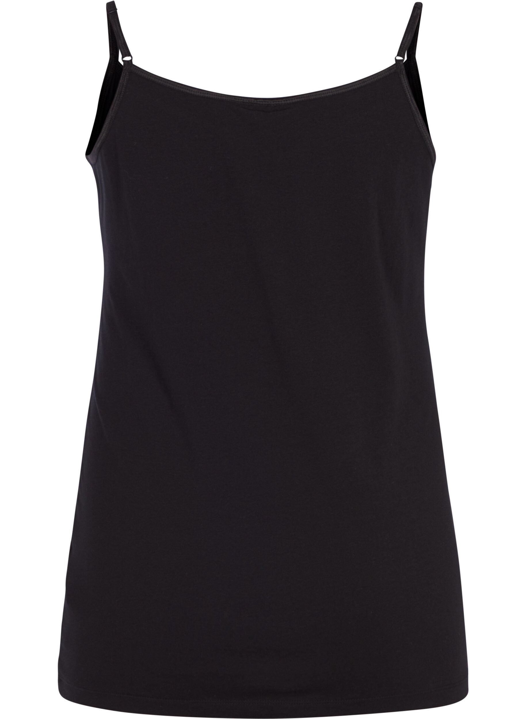 Zizzifashion Basic strappy top, Black, Packshot image number 1