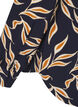 Shirt with leaf print and collar, Ev. Blue w. Leaf AOP, Packshot image number 3