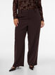 Tailored trousers with wide legs and high waist, Brown, Model image number 2