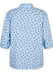 Shirt blouse with 3/4 sleeves, Light Blue, Packshot image number 1