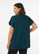 Loose training t-shirt with V-neck, Green, Model image number 2
