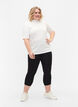 Basic 3/4 leggings in viscose, Black, Model image number 1