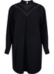 Short dress with lace detail, Black, Packshot image number 0