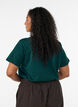 Basic cotton T-shirt with round neck, Green, Model image number 2