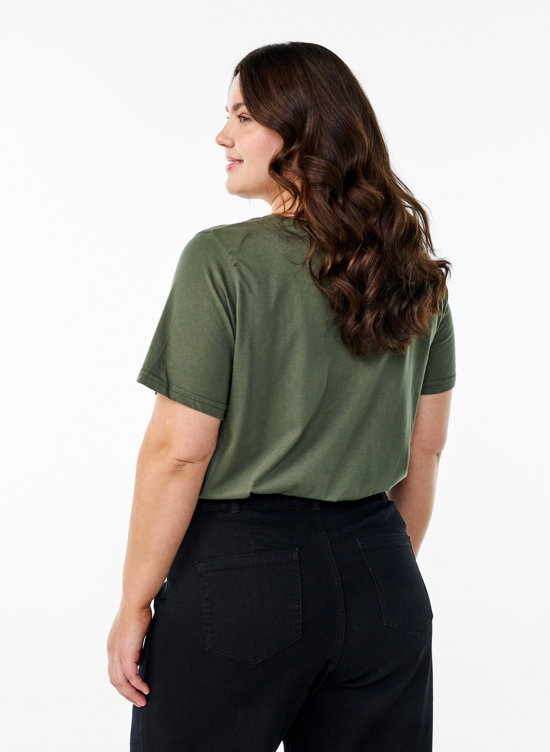 Zizzifashion FLASH - T-shirt with motif, Green, Model image number 2