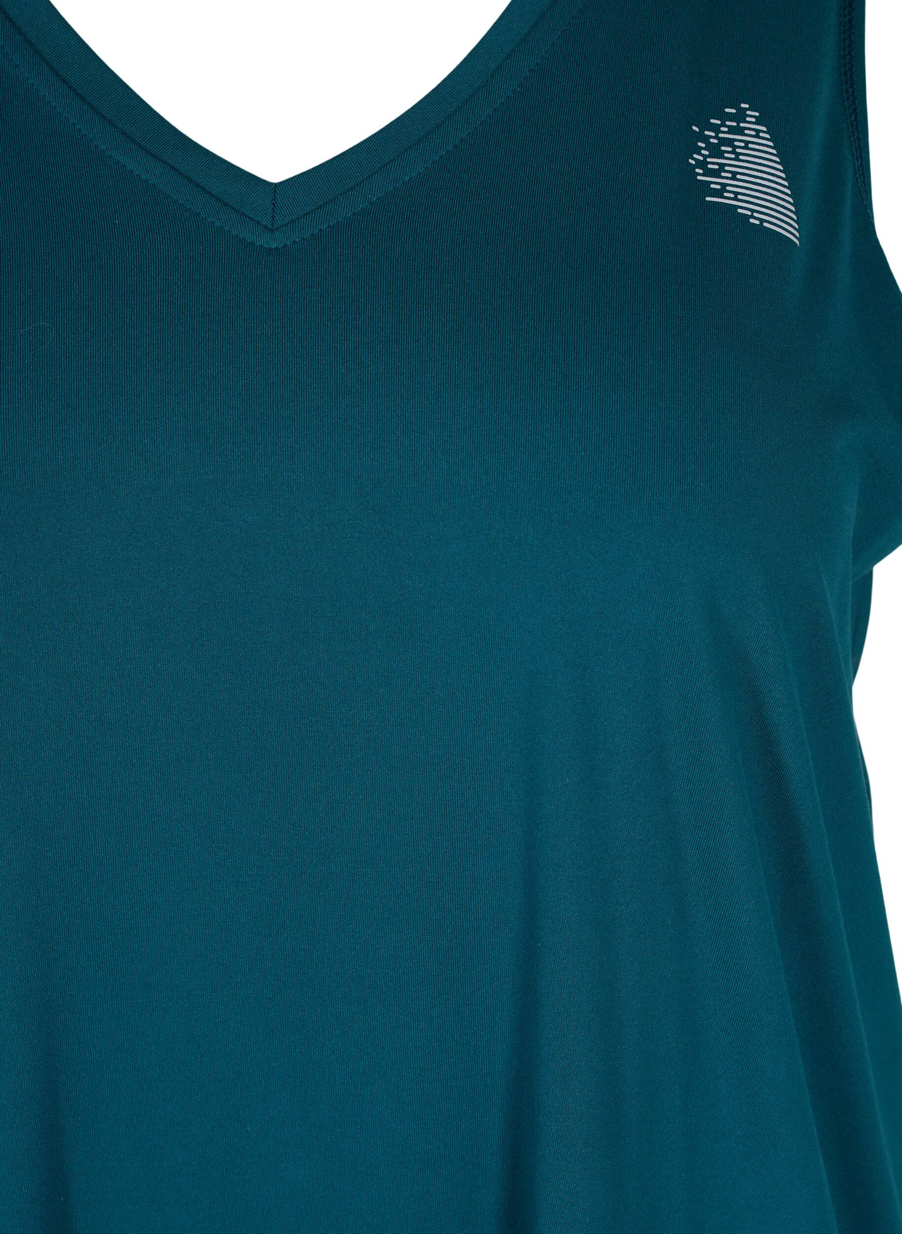 Zizzifashion Workout top with v-neck, Green, Packshot image number 2