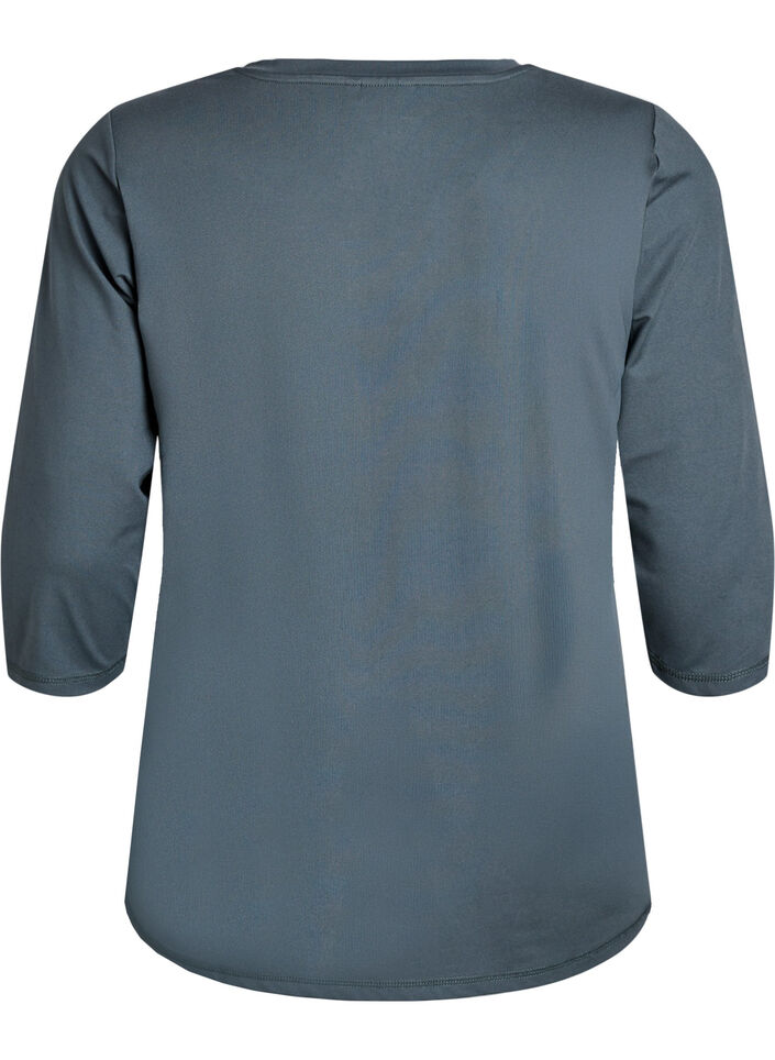 Training blouse with 3/4 sleeves, Grey, Packshot image number 1