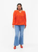 Long-sleeved blouse with frilled details (GRS), Orange.com, Model image number 3