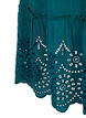 Viscose smock beach dress with embroidery anglaise, Deep Teal, Packshot image number 3