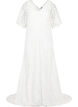 Lace wedding dress with slits, Star White, Packshot image number 0
