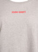 Loose sweatshirt with contrast details on the sleeves, Grey, Packshot image number 2