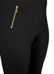 Viscose leggings with zipper detail, Black, Packshot image number 2
