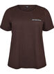 T-shirt with motif, Brown, Packshot image number 0