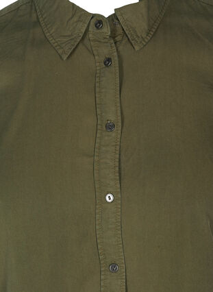 Long lyocell shirt, Tarmac, Packshot image number 2