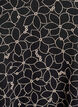 Tunic with an embroidered floral pattern and 3/4 sleeves, Black, Packshot image number 2
